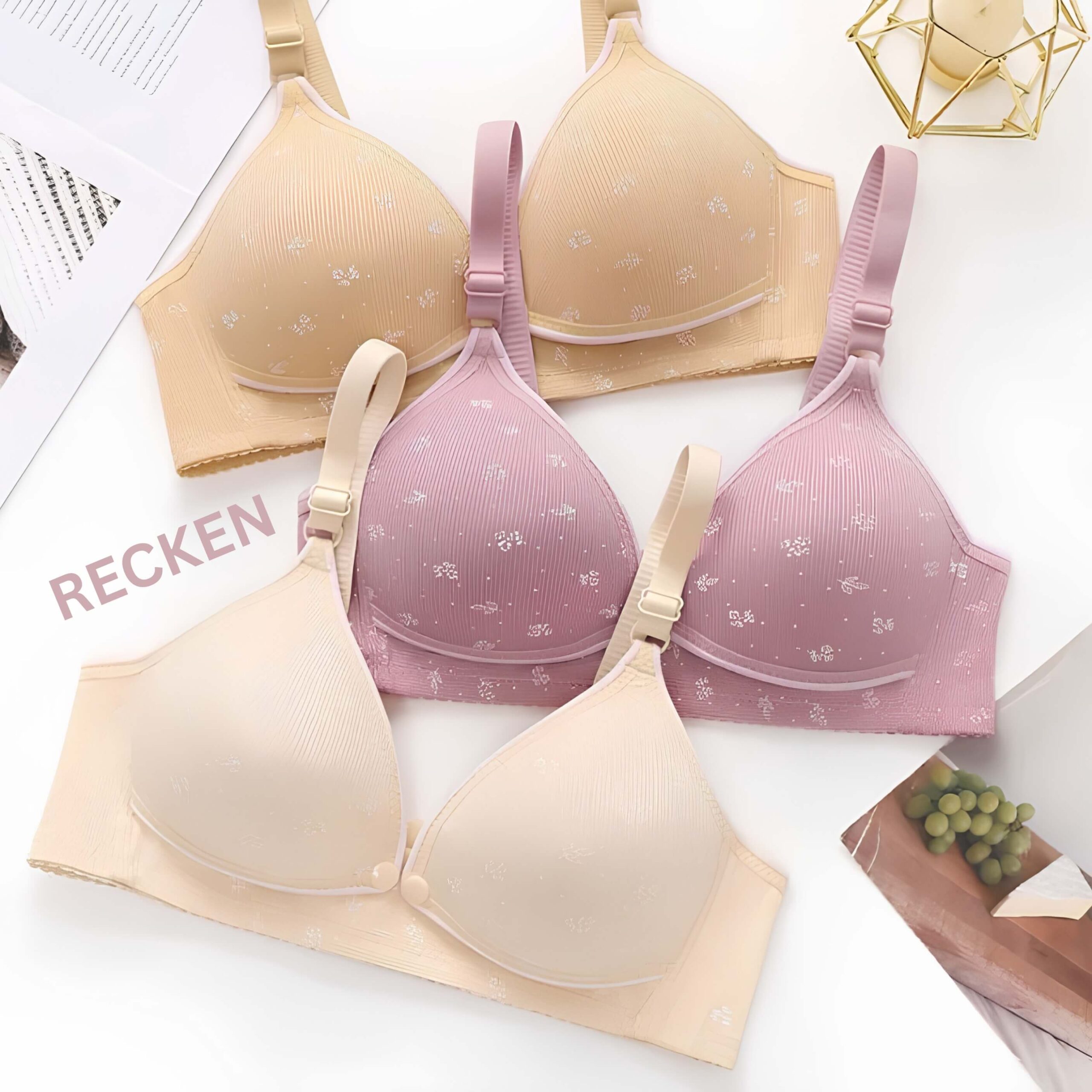 RECKEN Maternity Nursing Bra – Thin Style RECKEN Maternity Nursing Bra – Thin Style - Image 1