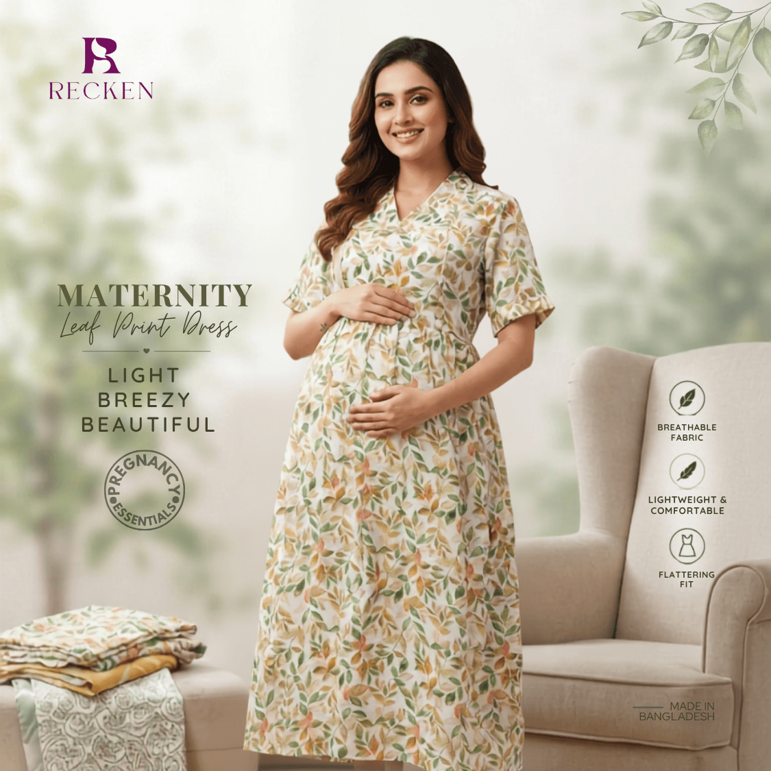Premium Maternity Breastfeeding Dress Premium Maternity Breastfeeding Dress - Image 1
